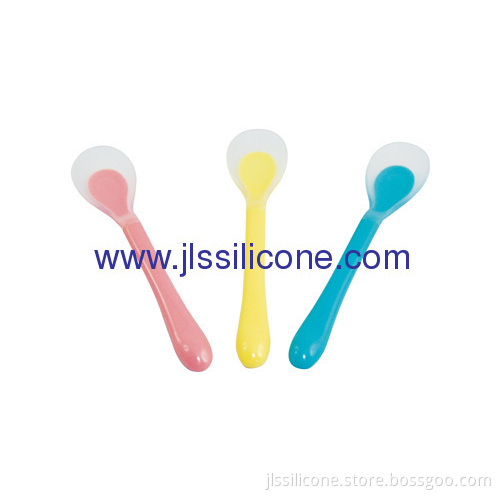Soft Baby Utensil Silicone Baby Feeding Spoon